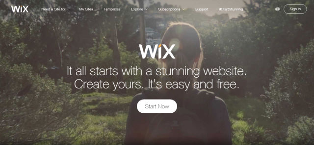 免費網站生成器創建免費網站wix.com